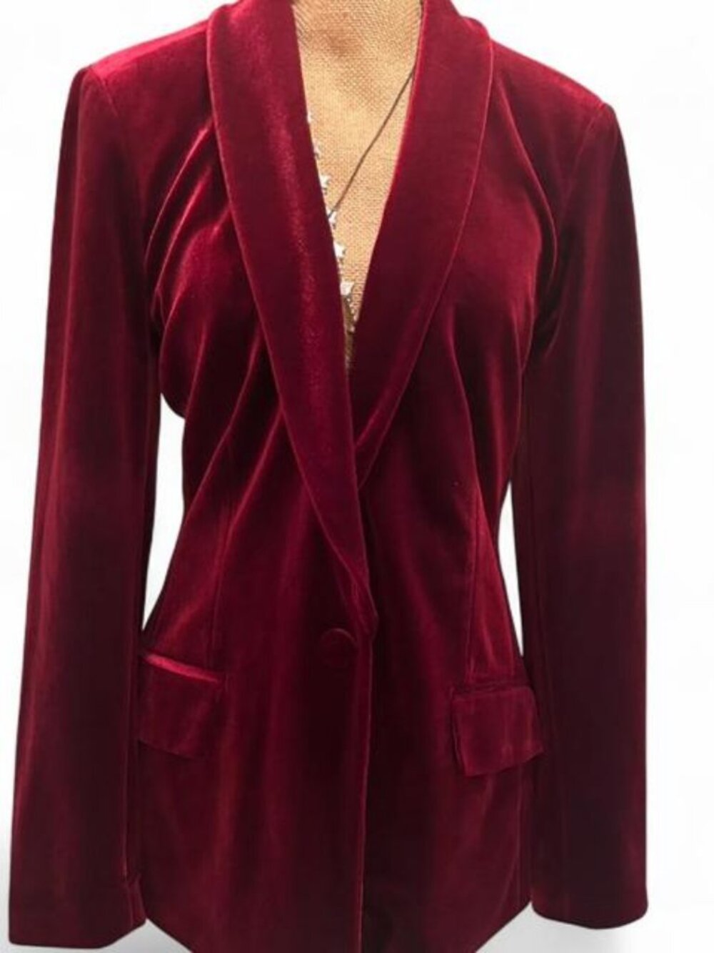 INC International Concepts Womens Red and Burgundy  Jackets